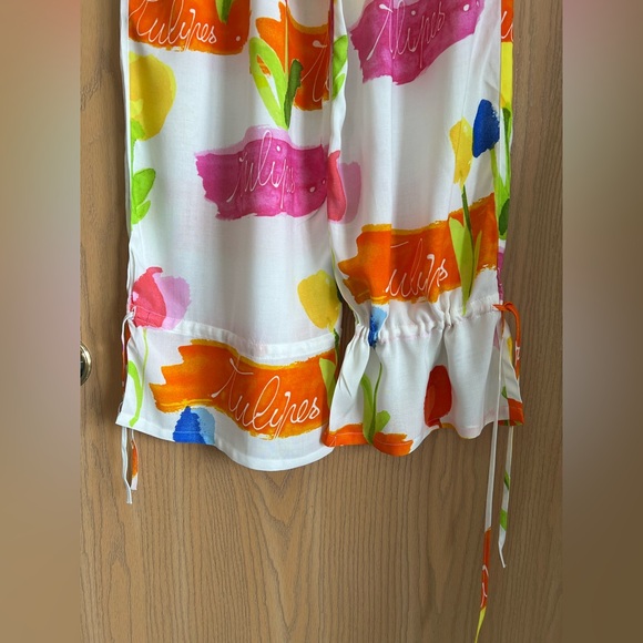 Collina Strada | SZ Small | Flowy Parkour Pants Tulips | Vibrant Pink Orange NWT - Picture 4 of 13